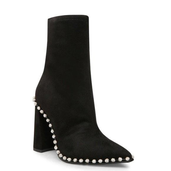 Steve Madden Shoes - Steve Madden Edita black rhinestone boots booties